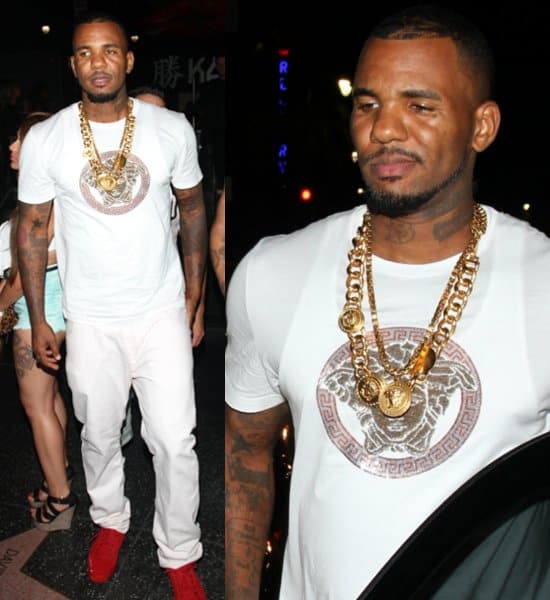 The Game spotted leaving Katsuya Hollywood Sushi Bar in Hollywood, Los Angeles, on July 6, 2013