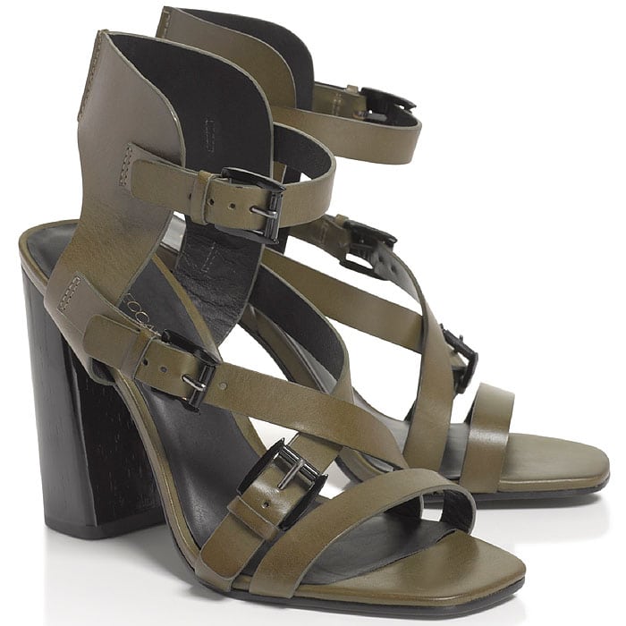 Rebecca Minkoff 'Pip' Wood-Heeled Sandals