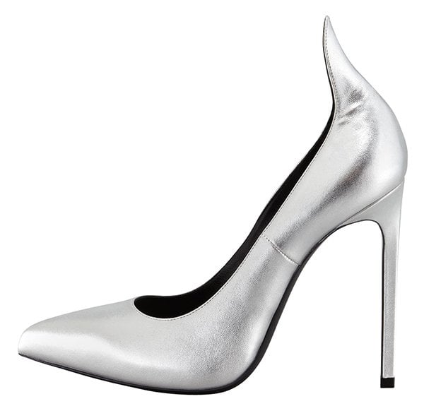 Saint Laurent Metallic Exaggerated-Heel Pumps