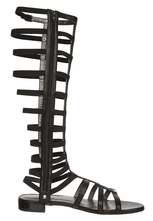 Stuart Weitzman Gladiator Sandals in Black