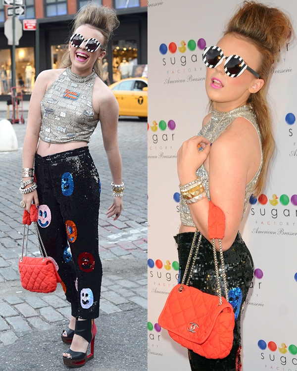 Tallia Storm at Sugar Factory American Brasserie Grand Opening in Manhattan, New York City, on June 20, 2013