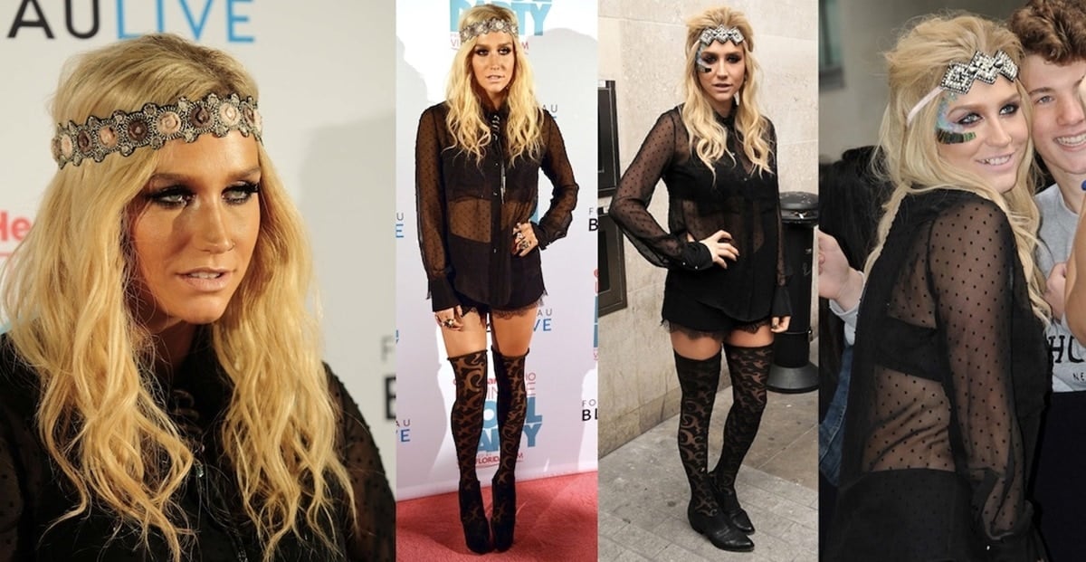 How to Wear ThighHigh Stockings With Oxfords and Boots Like Keha