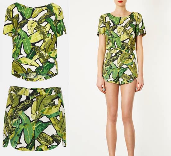 Topshop Banana Leaf Print Outfit
