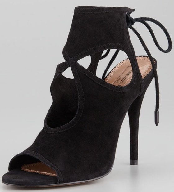 Aquazzura Sexy Thing cutout sandals in black