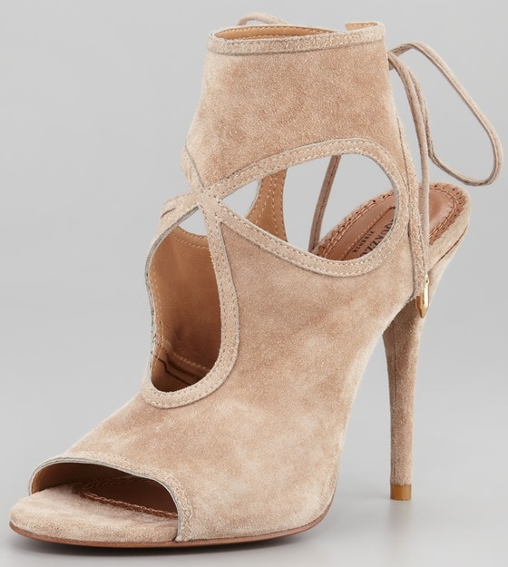 Aquazzura Sexy Thing cutout sandals in nude