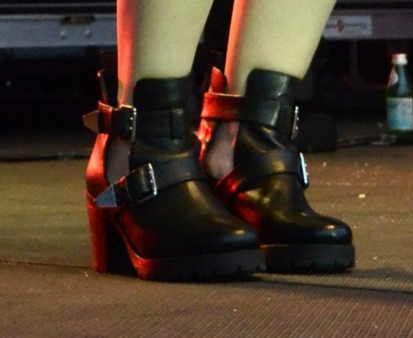 Demi Lovato rocks eye-catching cutout boots
