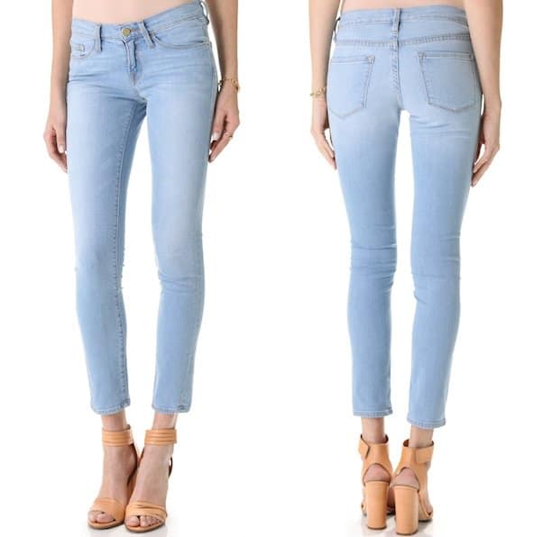 Spotlight on Style: FRAME Denim 'Le Skinny de Jeanne' jeans in Redchurch Street, modeled by Doutzen Kroes, priced at $18