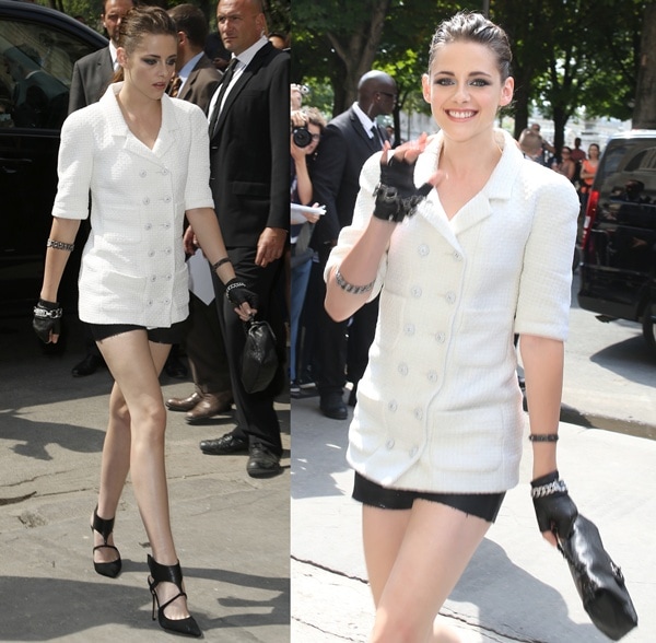Kristen Stewart at the Chanel Haute Couture A/W 2014 presentation in Paris on July 2, 2013
