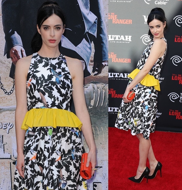 Krysten Ritter at the world premiere of Disney's 'The Lone Ranger' in Anaheim, California, on June 22, 2013