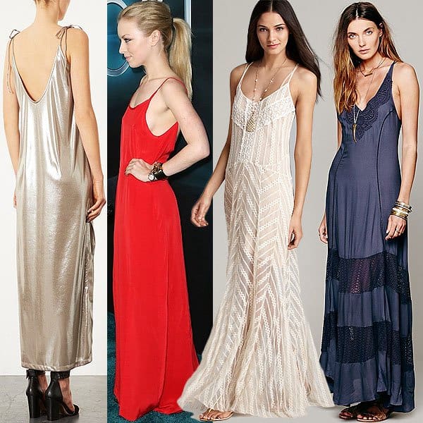 Long slip dresses are worthy of the red carpet