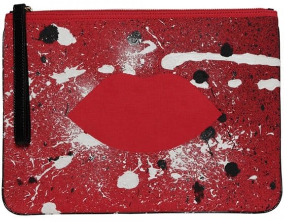 Lulu Guinness "In the Red Hug and Hold Clutch