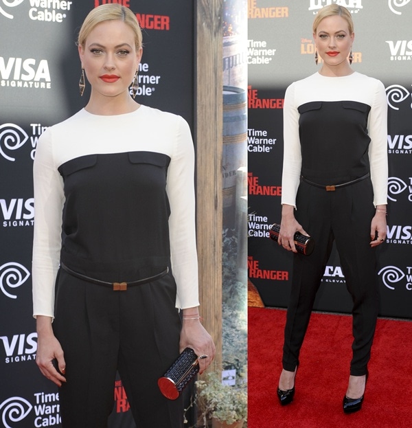 Peta Murgatroyd at the world premiere of Disney's 'The Lone Ranger' in Anaheim, California, on June 22, 2013