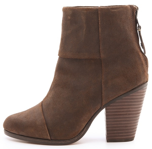Artful seaming contours these signature leather Rag & Bone booties perfectly to the foot