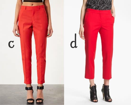 Topshop Skinny Trousers and Vince Camuto Skinny Ankle Pants