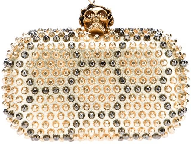 Alexander McQueen "Skull" Honeycomb Clutch