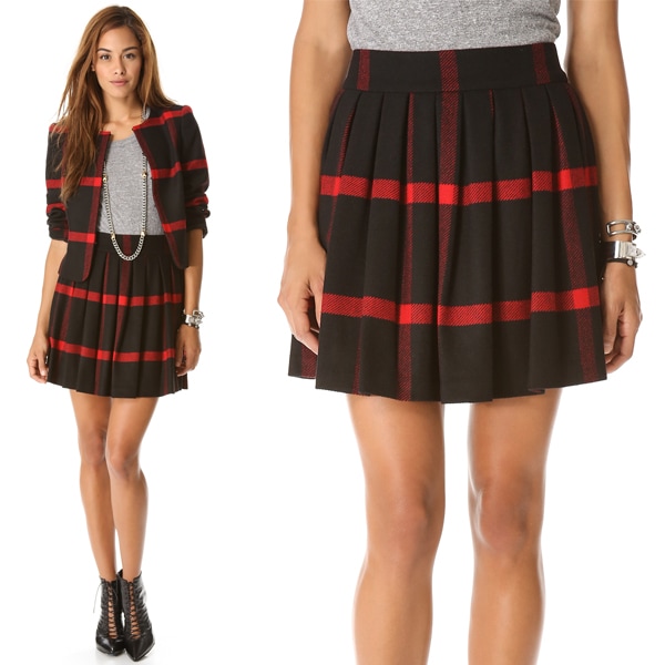 Alice + Olivia Box Pleat Skirt