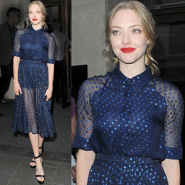 Amanda Seyfried on her way to the 'Lovelace' screening