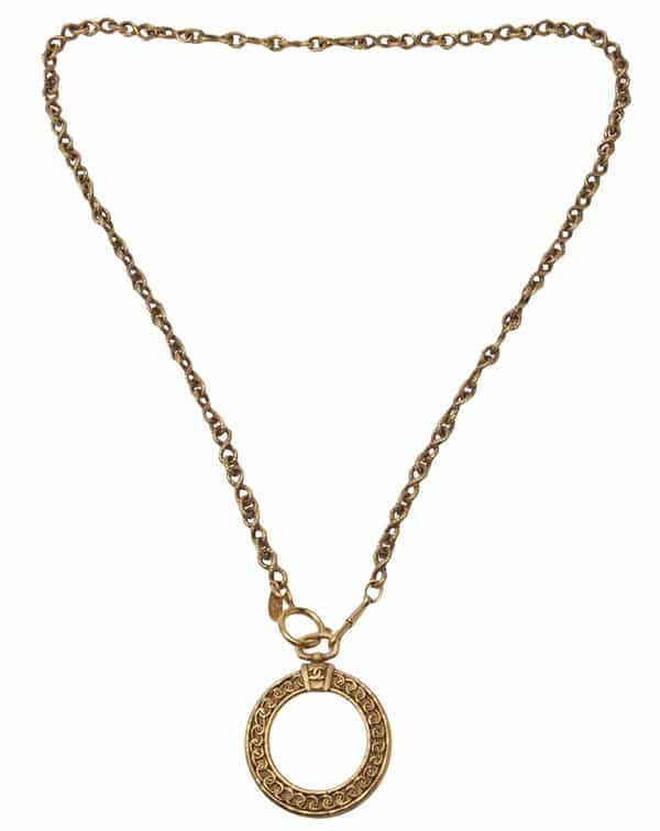 Chanel Vintage Magnifying Loupe Necklace