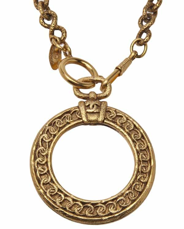 Chanel Vintage Magnifying Loupe Necklace