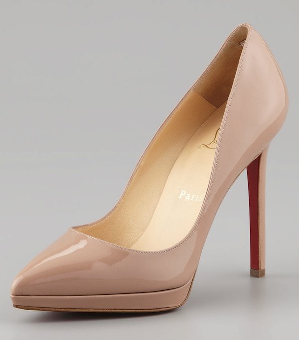 Christian Louboutin "Pigalle Plato" in Nude