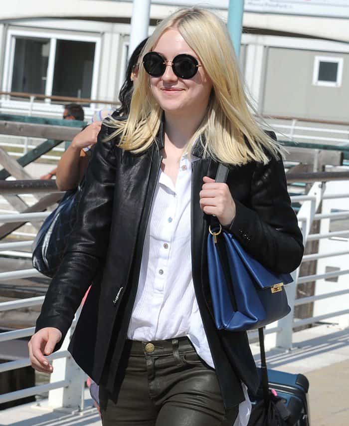 Dakota Fanning spotted attending the 70th Venice International Film Festival in Venice, Italy, on August 30, 2013