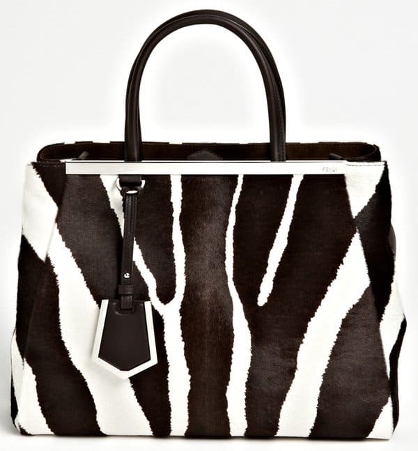 Fendi 2Jours Medium Calf Hair Shoppper