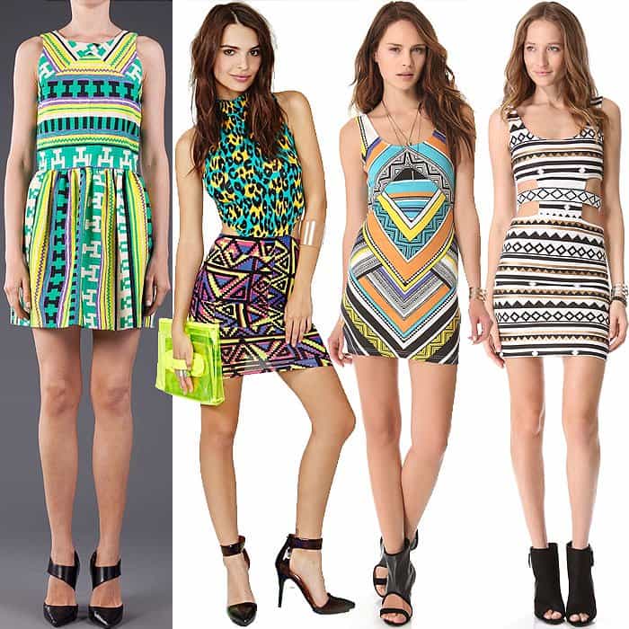 Geo print dresses