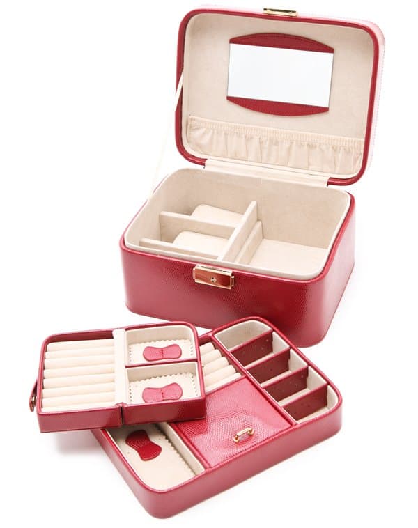 Gift Boutique Jewelry Travel Box Red