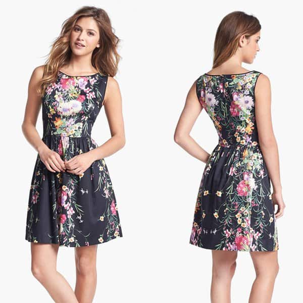 Ivy & Blu for Maggy Boutique Print Fit & Flare Dress