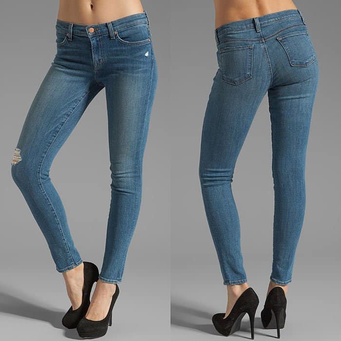 J Brand's popular 620 Mid-Rise Super Skinny Jeans, a celebrity favorite