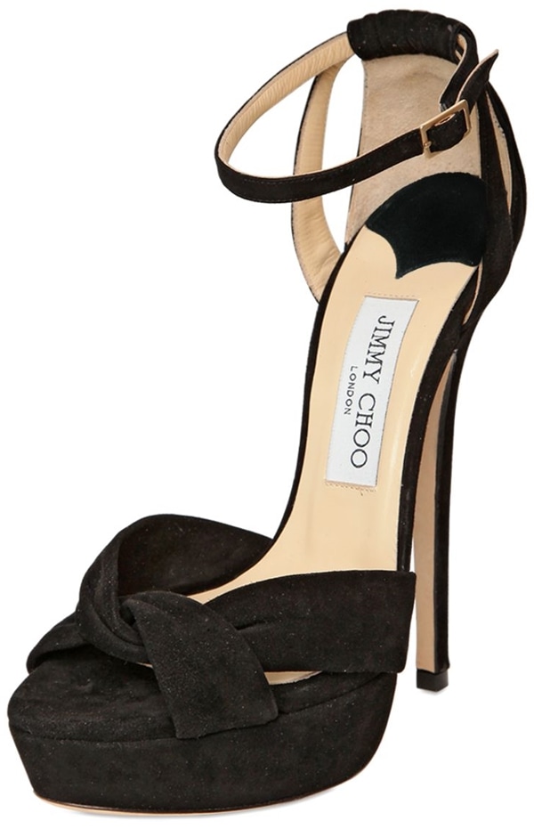 Jimmy Choo "Greta" Suede Sandals