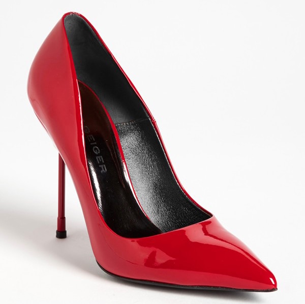 Kurt Geiger "Britton" Pumps in Red