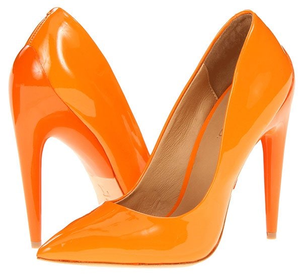 L.A.M.B. "Jocelyn" Pumps in Orange