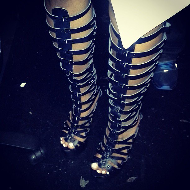 Shared on Instagram with the caption "Love my shoes.... Thanks @Bdonnas :-)"