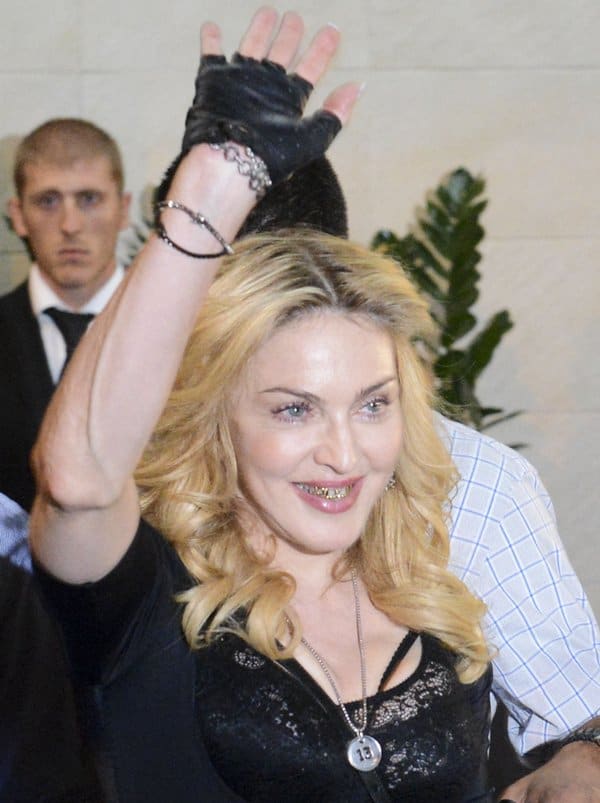 Madonna made headlines when she sported a gold, diamond-studded grill at the opening of her Hard Candy Fitness Center in Rome