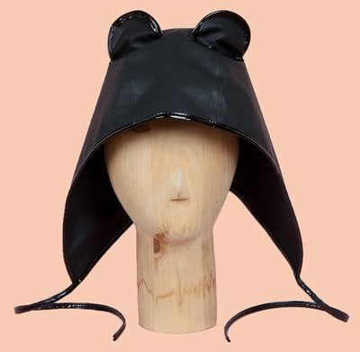 The quirky Maison Michel Cat Ears Weather Hood that Lindsay Lohan wore
