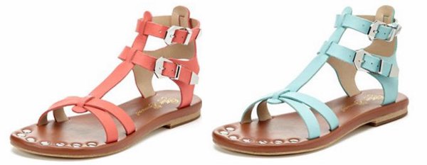 Matt Bernson Cayenne and Mint KM Gladiator Sandals