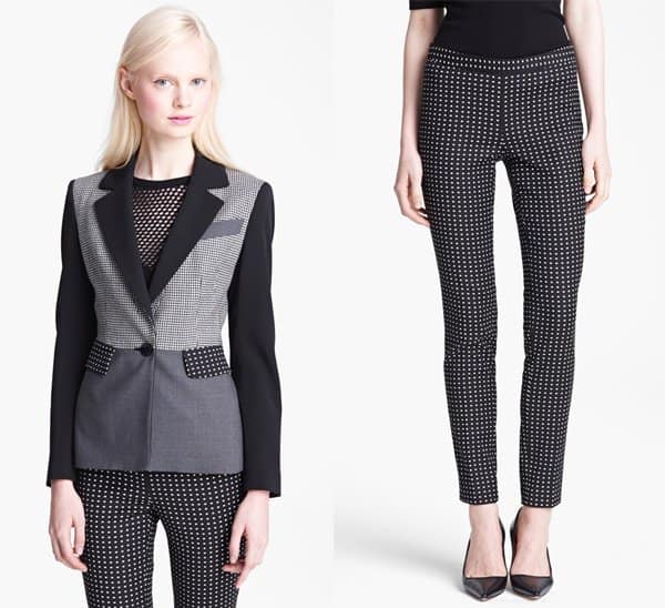 Moschino Cheap & Chic showcases a unique blend of patchwork and polka dots for a standout style statement