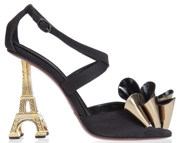 Mugnai Eiffel Tower Peep Toes