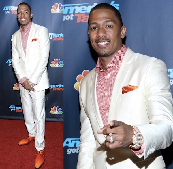 Nick Cannon stealing the spotlight at the 'America's Got Talent' Post Show Red Carpet