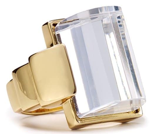 Rachel Zoe Faceted Deco Ring