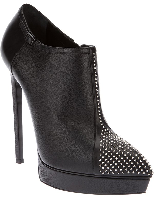 Saint Laurent Studded Stiletto Booties