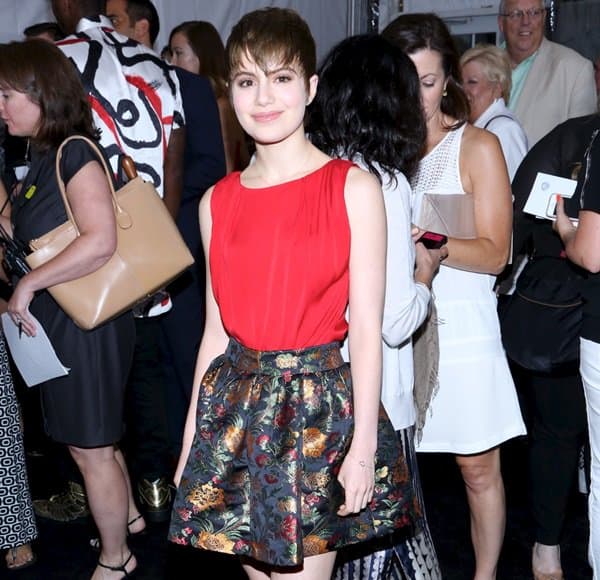 Sami Gayle at the world premiere of 'We're the Millers' at the Ziegfeld Theatre in New York City on August 1, 2013