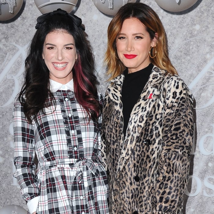 Shenae Grimes-Beech and Ashley Tisdale attend Brooks Brothers Annual Holiday Celebration