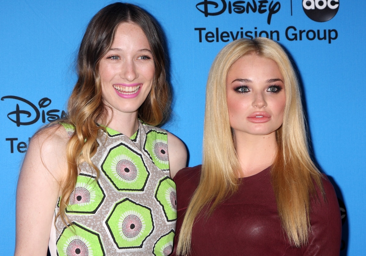 Sophie Lowe and Emma Rigby promoting their show Once Upon a Time in Wonderland that was canceled due to poor ratings