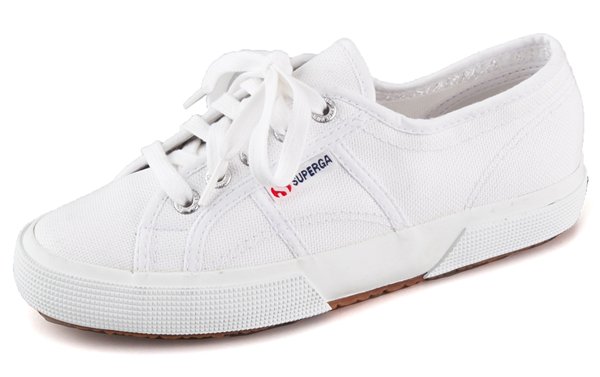 Superga's classic canvas sneakers are a chic go-to shoe for everyday wear