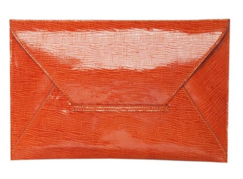 The Orange Hanger Glossy Clutch