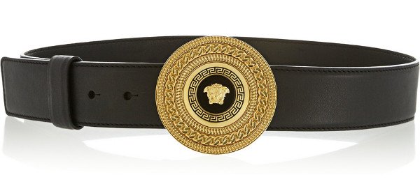 Versace Medallion Clasp Leather Belt