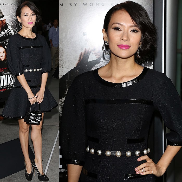 Zhang Ziyi flashed her legs at The Grandmaster premiere