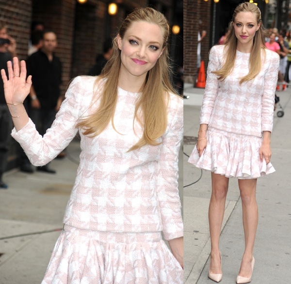 Amanda Seyfried outside the Late Show with David Letterman in New York City on July 30, 2013